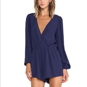 Revolve Lovers + Friends Monday to Friday Romper in Sapphire